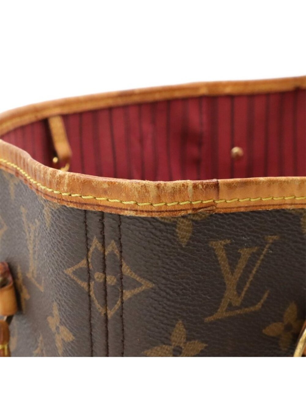 Louis Vuitton Monogram Neverfull MM Tote Shoulder Bag Pivoine Pouch Out of Stock - Picture 4 of 9